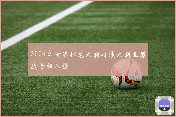 2006年世界杯意大利对澳大利亚鏖战晋级八强